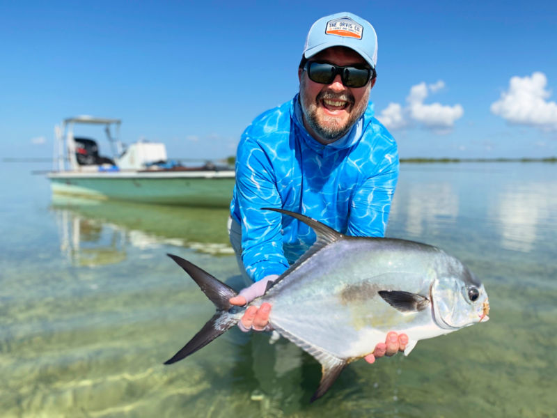 Jeremy Kehrein shows off a gorgeous fish.